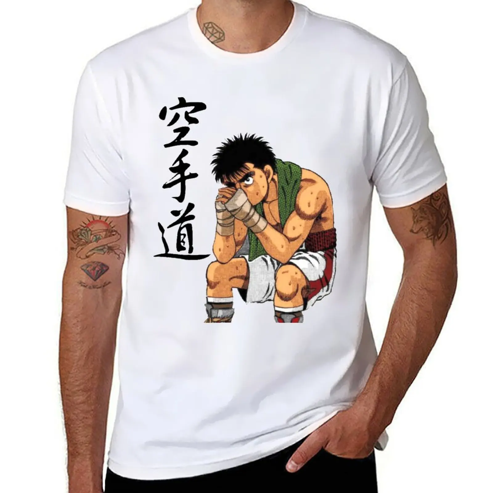 

Hajime no ippo: футболка «Serious ippo», мужская футболка, дизайнерская мужская футболка, хлопковая футболка
