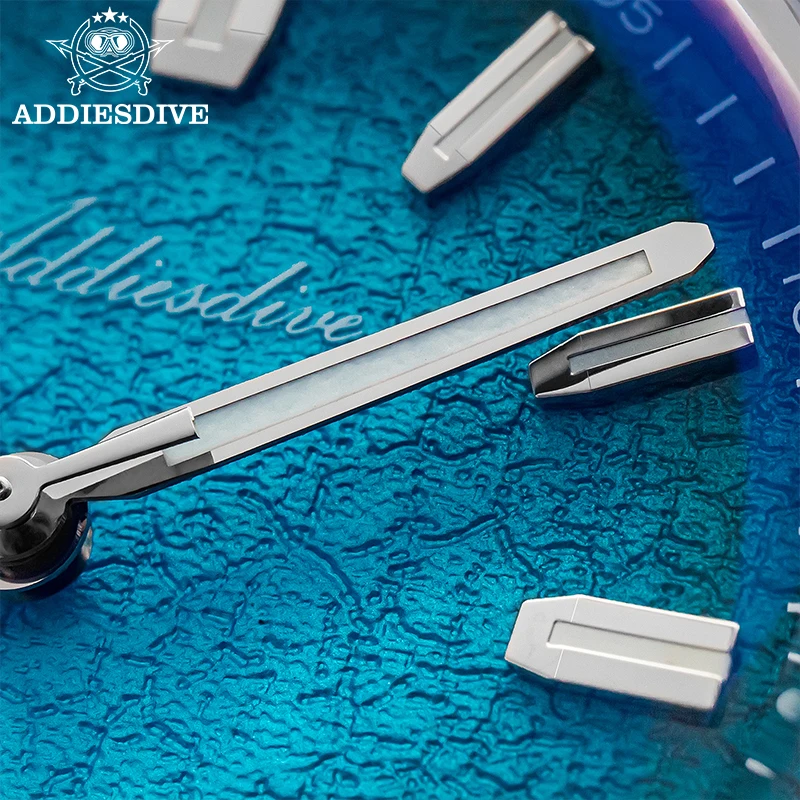 ADDIESDIVE Fashion 8215 Automatic Men Watch 39mm Gradient Dial Diving 100m Waterproodf 316L Stainless Steel Domed Glass Luminous