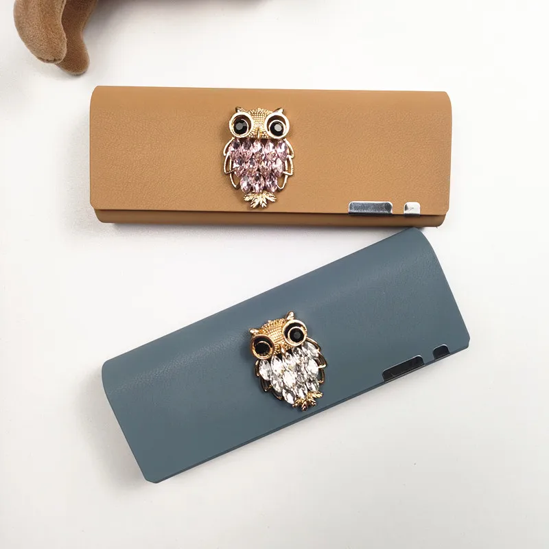 Women's Japanese Style Portable Glasses Case PU Leather Anti-stress Sunglasses Storage Box Eyewear Accessory Gift B1