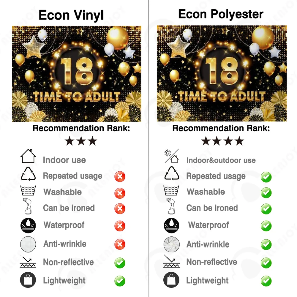 خلفية حفلات أعياد الميلاد من Allenjoy موديل 18th 20th للبالغين باللونين الأسود والذهبي ونجوم لامعة وهتافات احتفالية ديكور خلفية بصور