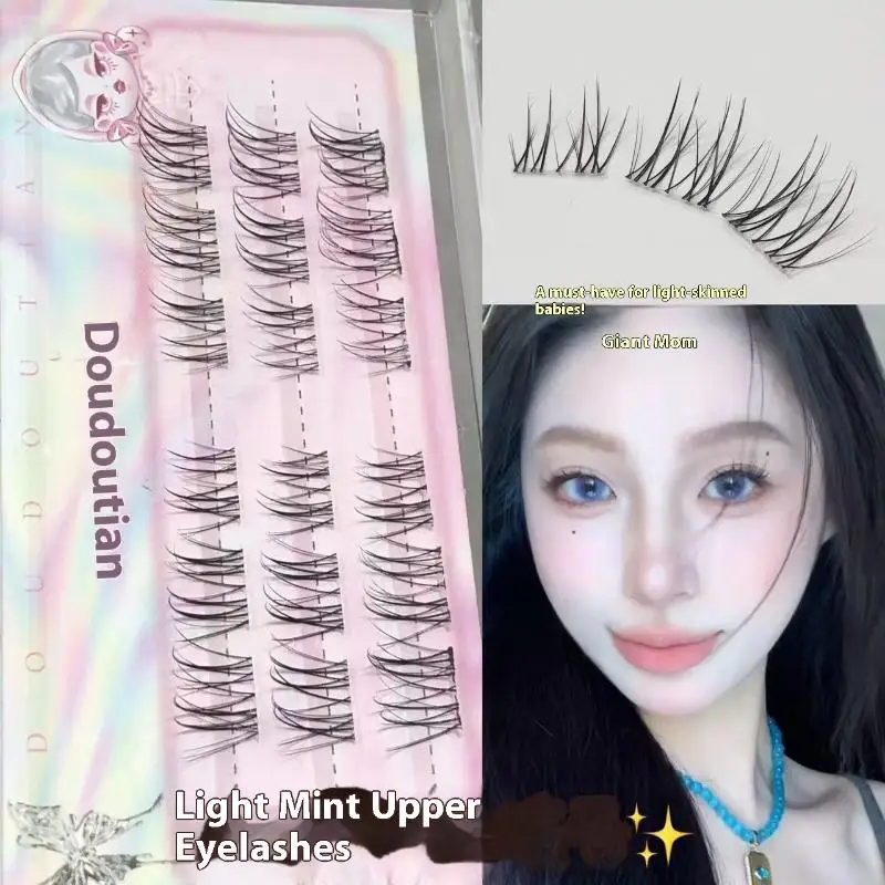 3/10 rzędów Urocze sztuczne rzęsy Skośne Latające Puszyste Sztuczne Rzęsy Naturalne Segmentowe Długie Rzęsy Przedłużanie Narzędzia do Makijażu