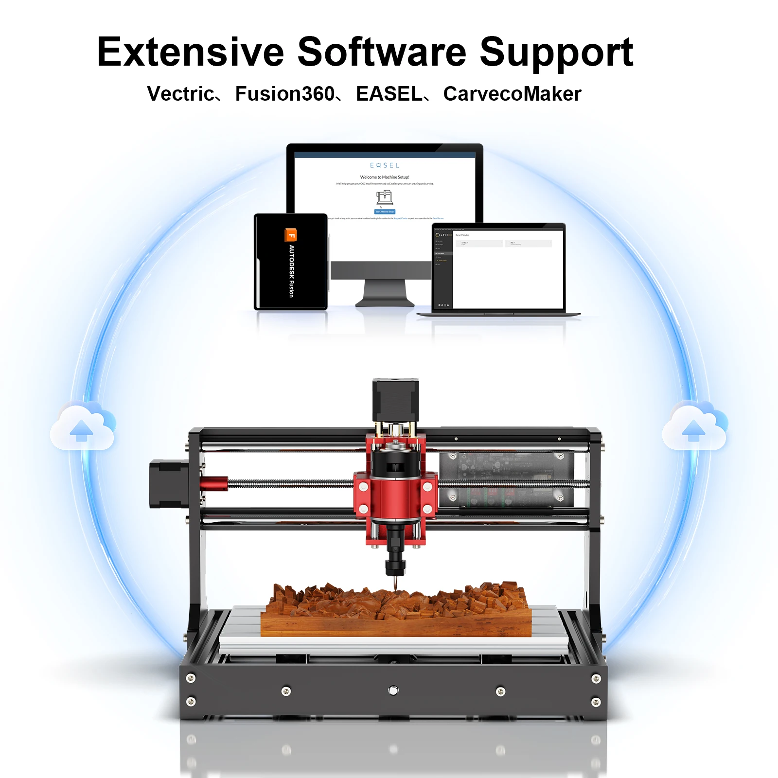 Compatible 500W Spindle Twotrees TTC3018 Pro CNC Router CNC Engraver CNC Milling Engraving Machine Wood Router For MDF/Metal