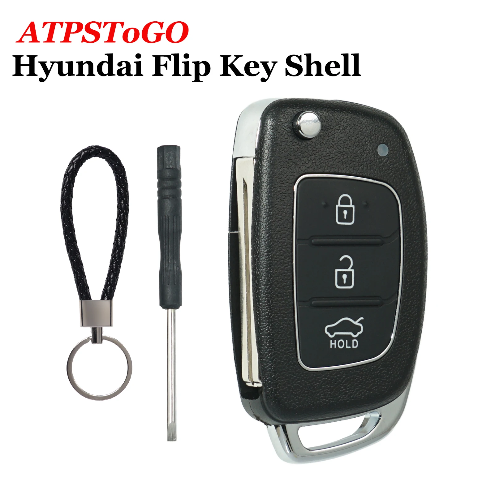 

3-кнопочный флип-брелок для Hyundai i10 i20 i30 i40 ix20 ix35 Elantra Tucson Santa Fe без батареи