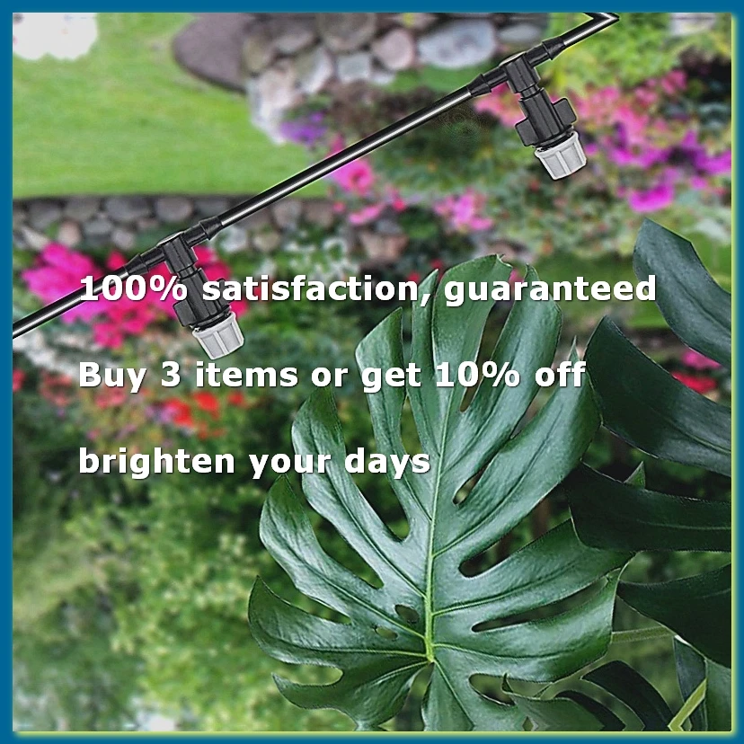 100Pcs(50 Pairs)Garden Irrigation Kit Adjustable Atomization Dripper Atomization Connection Tee Joint Water Irrigation Drip