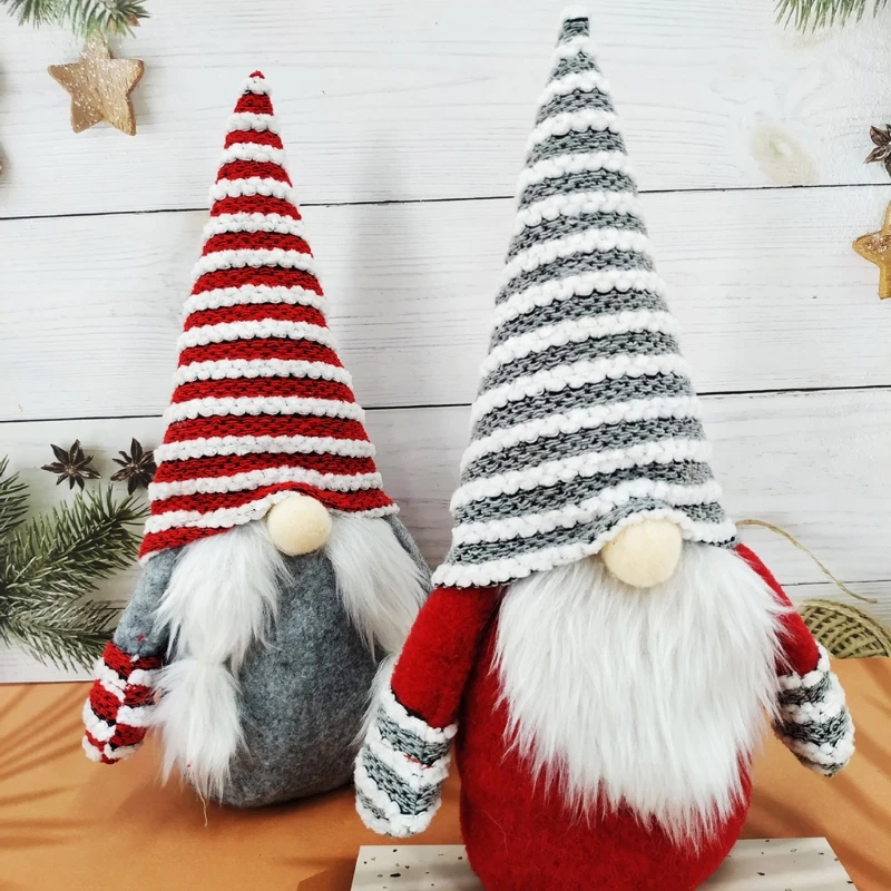 28cm/11in Faceless Gnome for Doll Mini Stuffed Christmas Decoration Crochet Hanging Pendant Ornament Handsewing Handicra