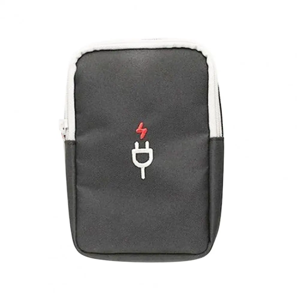 Data Cable Pouch Practical Convenient Cable Organizer Bag Data Cable Charging Plug Storage Pouch Household Supplies