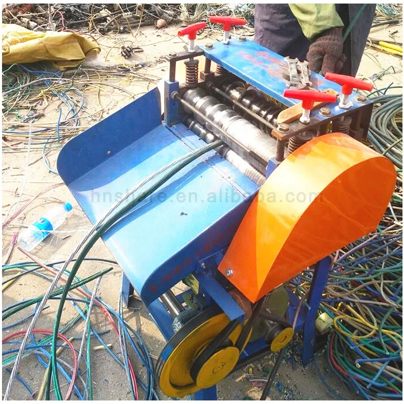 Máquina manual de descascar cabos de fio de cobre Máquina de descascar fios