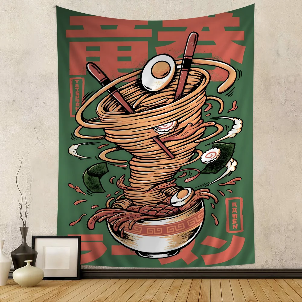 

Vintage Food Hanging Bohemian Tapestry Bohemian Wall Tapestries Mandala Kawaii Room Decor