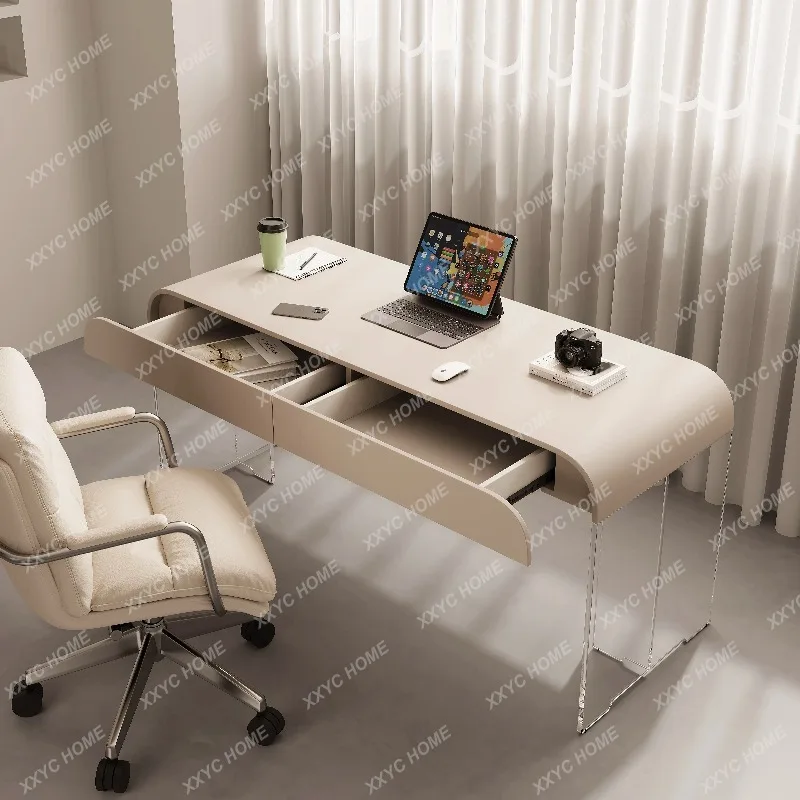 XXCream wind light luxury modern acrylic suspension home study writing desk