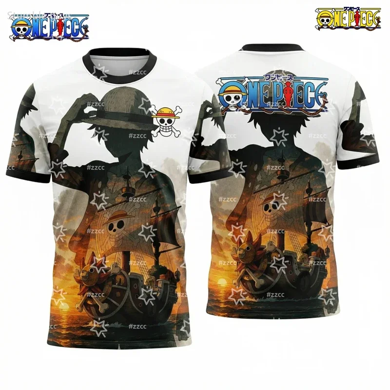 Herrenmode One Piece T-Shirt Law Surgeon Of Death Print Jungenkleidung Mädchen Kurzarm Herren Jersey Leichtgewichtig