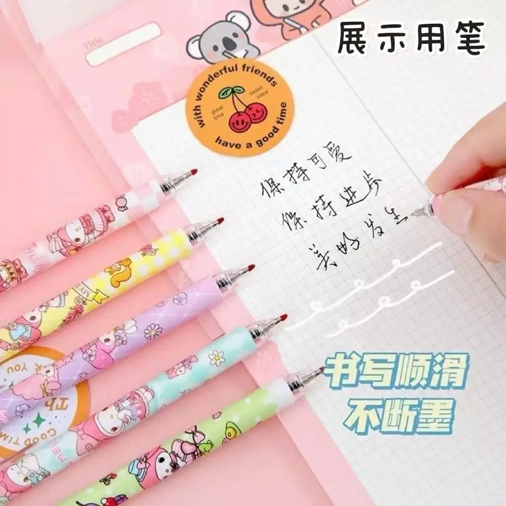 Hatsune Miku Super Cute Cartoon mit tollem Erscheinungsbild, schreibt flüssig, 0,5 mm, zum Schreiben drücken – Detail 5