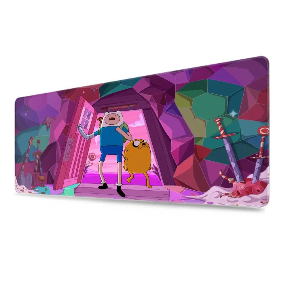 Desk Mat Adventure Time Mouse Pad Large Gamer Cabinet Pc Cabinets 80x30 Extended Cute Keyboard Mousepad Games Gaming Accessories