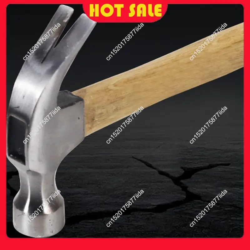 Hot Deal-Multi-Function Claw Hammer High Carbon Steel Shock Absorption Wooden Handle Durability Woodworking Car Household Tool