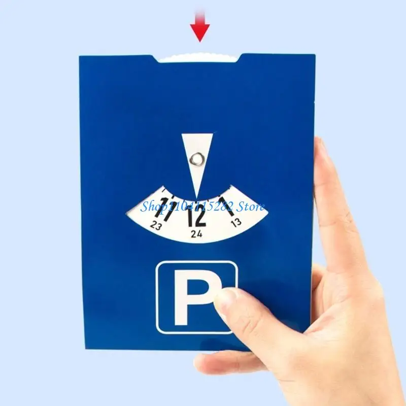 1/2pcs Blue Zone Parking Discs for Safe Car Parking Time Management in European Zones Paper Construction Time Stamps