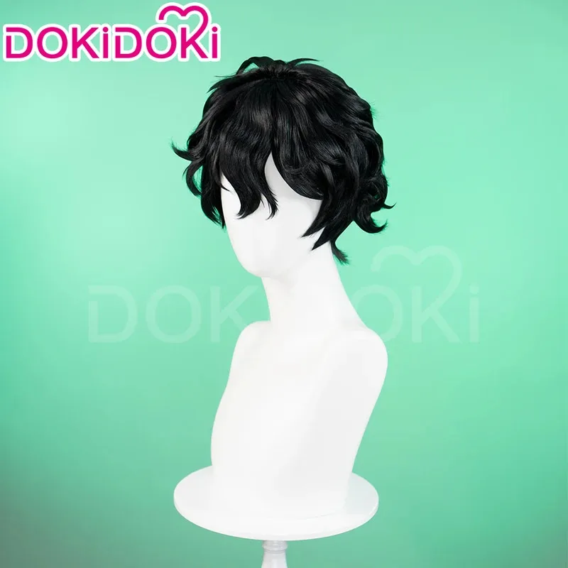 2025 ياماتو أنيمي قواطع الرياح DokiDoki الرجال 32 سنتيمتر أسود قصير الشعر ياماتو إندو تأثيري غطاء شعر مستعار مجاني