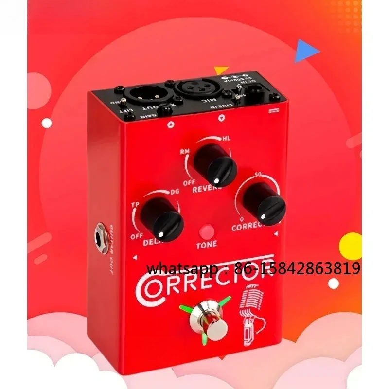 FV01 Processor Vocal Effects Pitch Corrections Reverb Delay Microphone Amplifier Stompbox Guitar