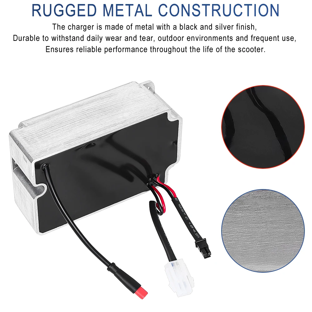 Eingebautes Ladegerät für Ninebot KickScooter Max G30 G30D G30L Elektroroller AC-Adapter Ersatz-Netzteilteile – Detail 3