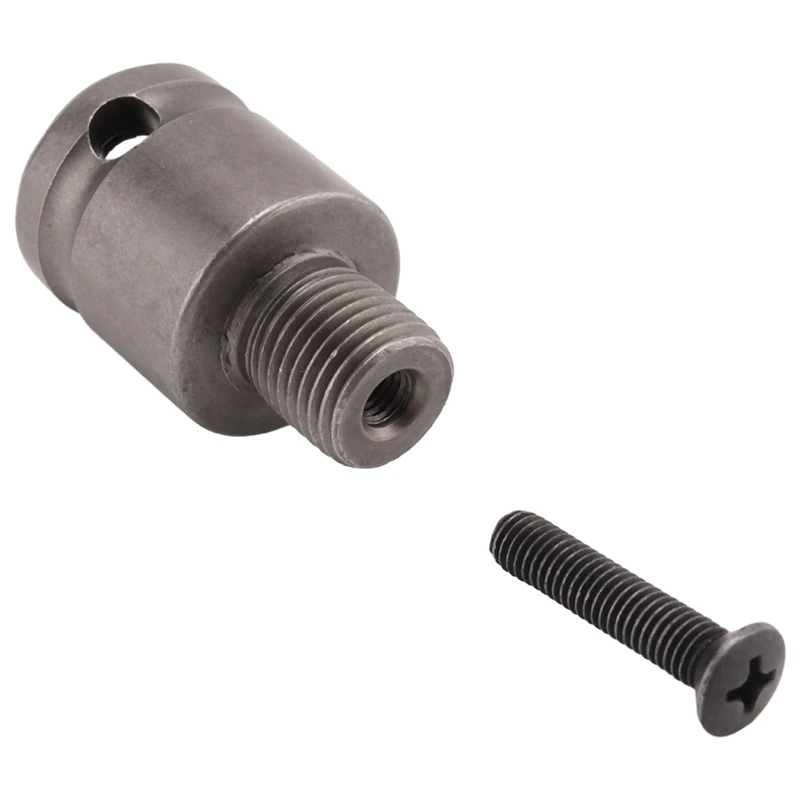 1/2Inch Drill Chuck Adaptor For Impact Wrench Conversion 1/2-20Unf With 1 Pc Screw