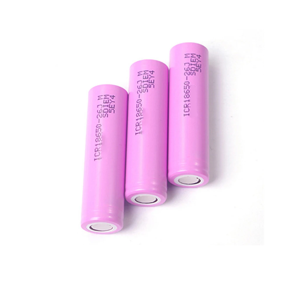 NEW 18650 Battery For Samsung 3.7V Rechargeable battery ICR18650-26JM 2600mah DIY lithium-ion batteries