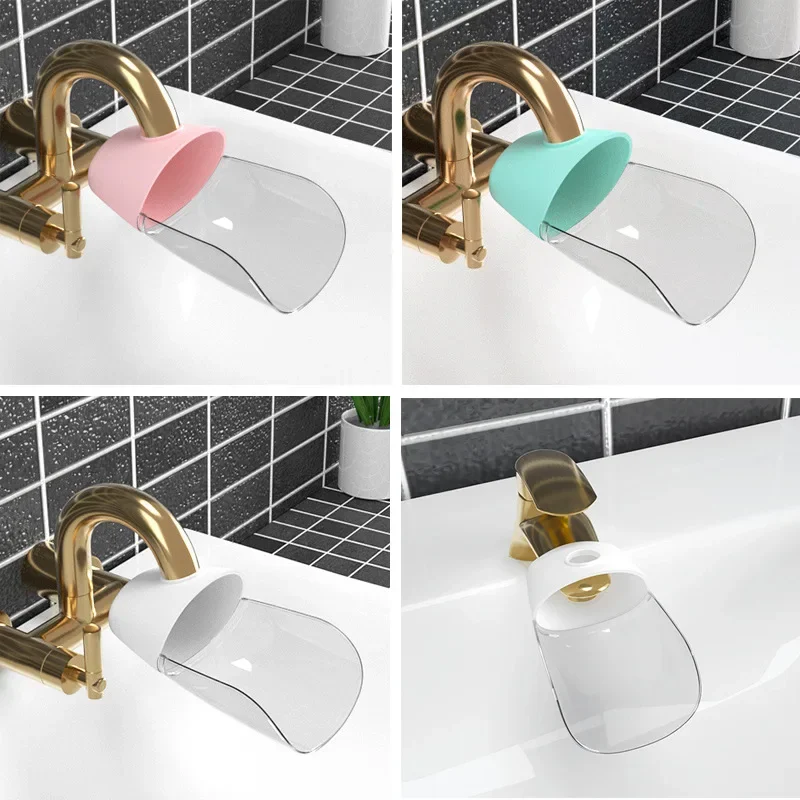 

1/2pcs Faucet Extender Silicone Water Tap Extension Sink Children Washing Device Bathroom Kitchen Accessories Faucet Extension