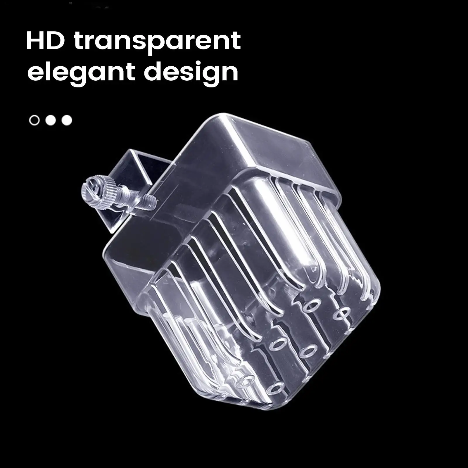 Plant Holder Aquarium Transparent Hangable Pot Aquatic breathable Plant Holder for Fish Tank Hydroponic stable Home Cultivation - view 5