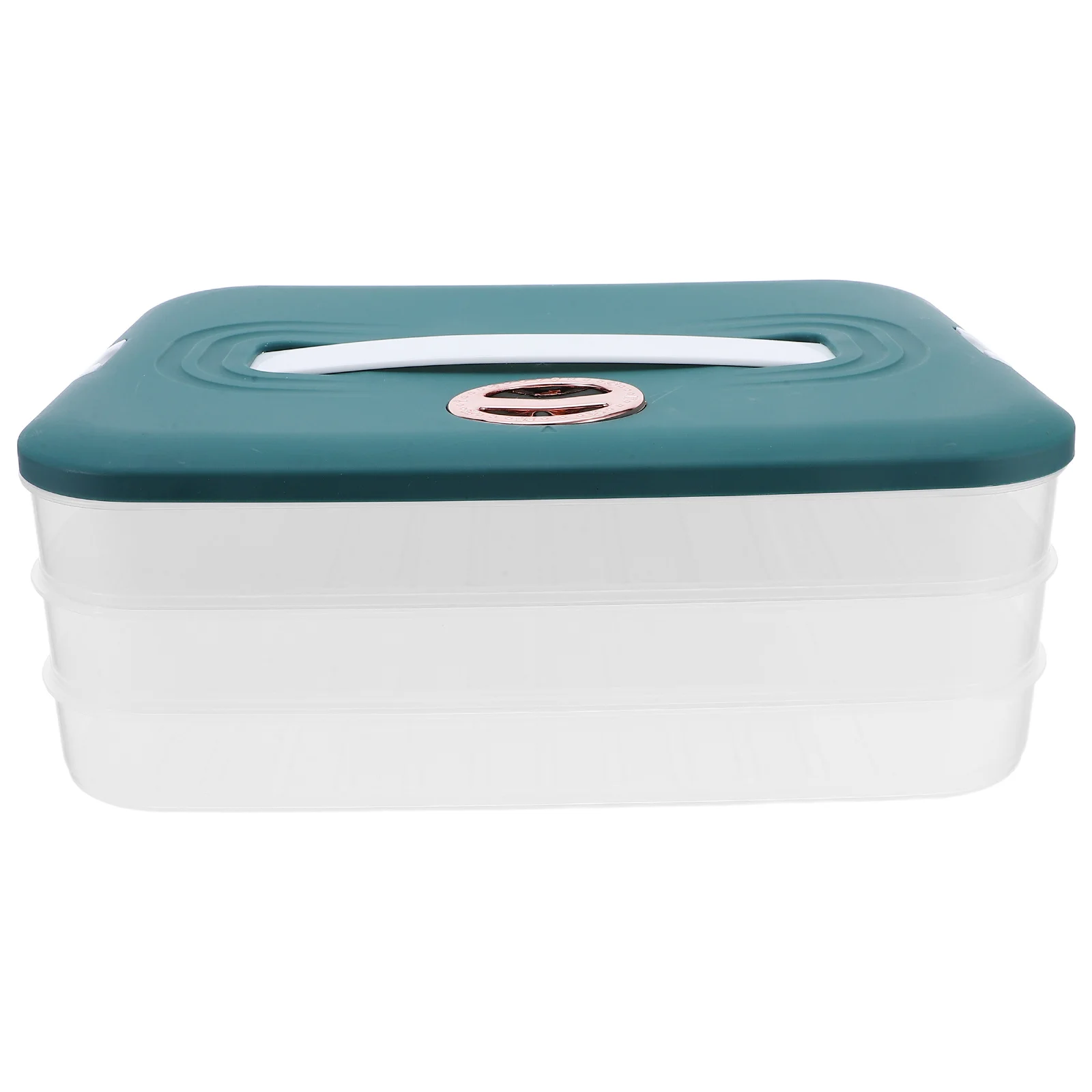 

Refrigerator Dumpling Box: Stackable Multilayer Food Storage Container Clear Lid Freezer Organizer For Vegetables Meat