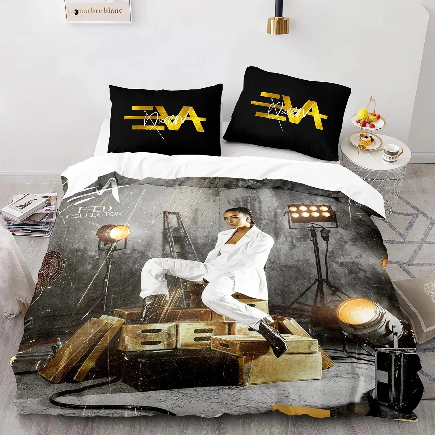 

3D Printed Eva Queen Bedding Set For Bedroom Soft Modern Bedspreads Comefortable Kids Duvet Cover Quilt Cover And Pillowcase