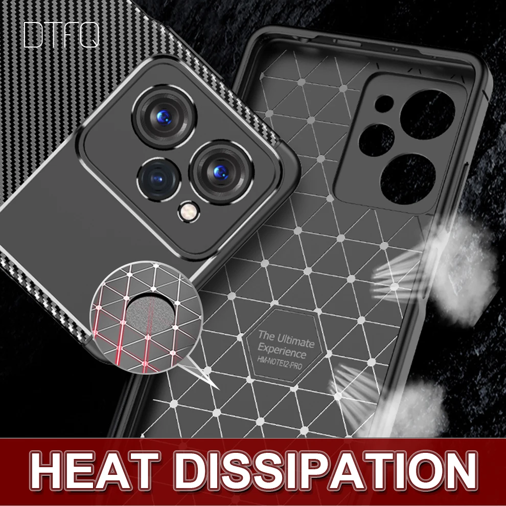 For POCO X5 Pro 5G Case Leather Pattern Cover Funda Coque Carbon Fiber Shockproof Case for POCO X5 5G Case for POCO X5 Pro