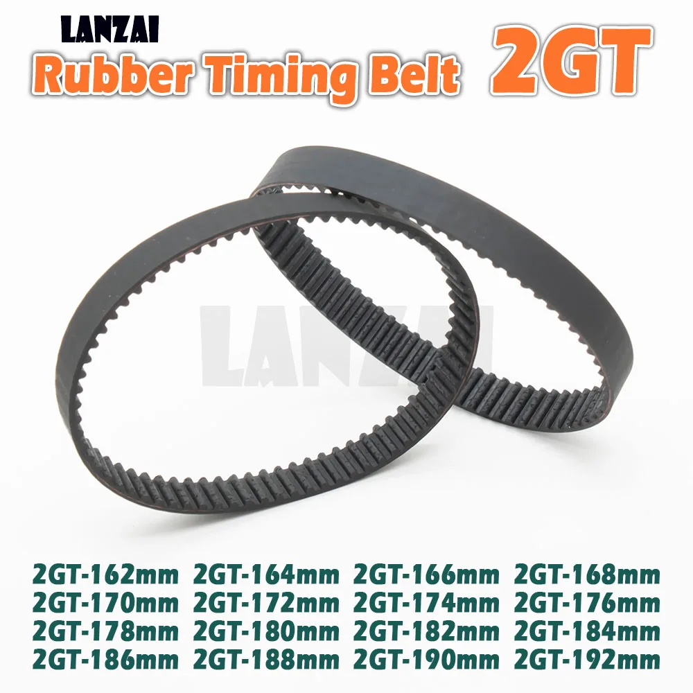 2GT المطاط مؤقت اشتعال حلقة مغلقة C = 162 166 168 170 172 174 176 178 180 182 184 186 188 190 مللي متر ثلاثية الأبعاد محرك الطابعة نقل #5