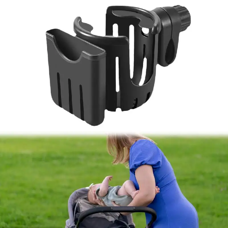 Stroller Cup Holder Impact Resistant Adjustable Width Bottle Holder Bottle Rack Organizer for Bike Carriage Pram Milk Drink