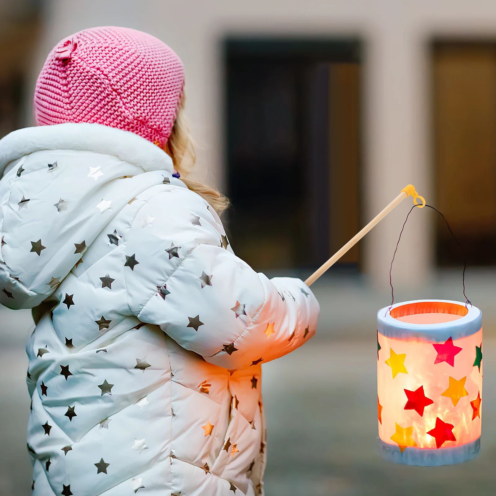 

35pcs Handles Wood Lantern Rods Vintage Child Paper Lantern Poles Sturdy Longlasting Storage Practical No Burr Comfortable Grip
