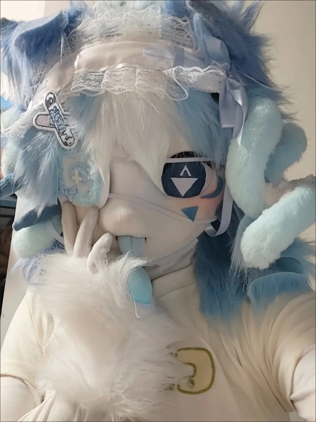 Donne Lolita Gotico Maschera per gli occhi Cuore Arco Mina terrestre Accessori Cosplay Anime Croce One-eye Occhiali Abbigliamento per ragazze Puntelli Regali