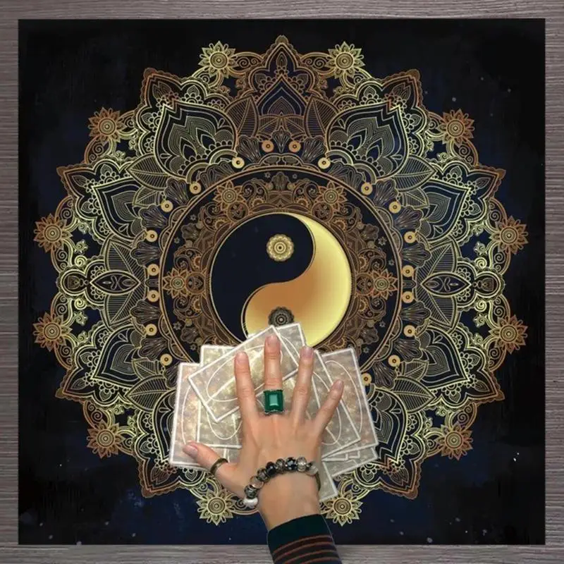 652F لوحة ألعاب لوحة أوراكل فلكية غطاء الطاولة بطاقة حصيرة التكهنات مفرش المائدة #5