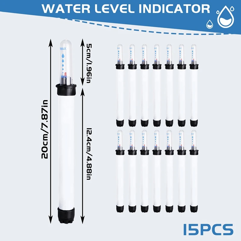 Imagem -06 - Indicador de Rega para Plantas Medidor de Umidade Indicador de Nível de Água Medidor de Umidade do Solo 15 Pcs
