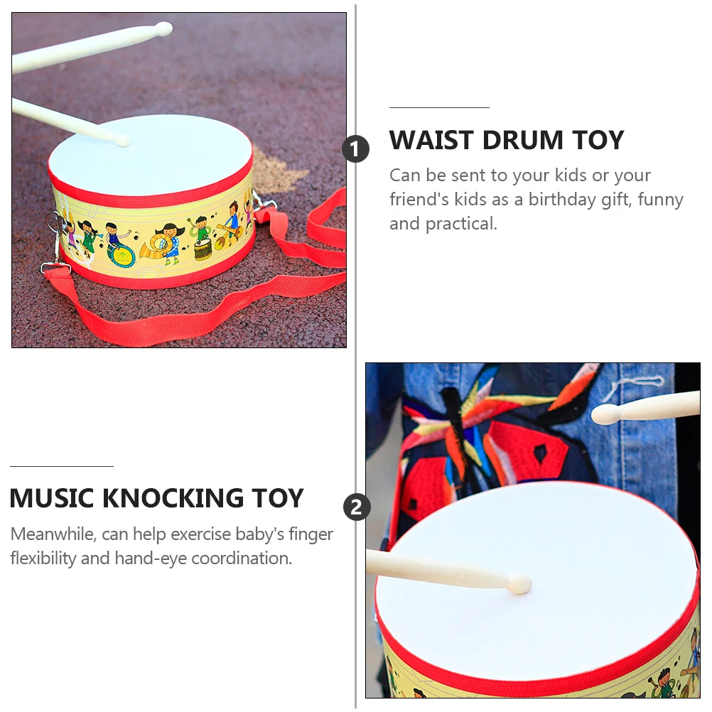 Drum Instruments Toy Children's Double Sided Kids Music Colorful Children’s Toys