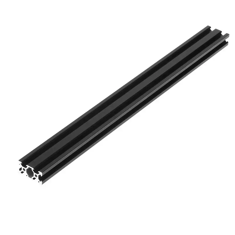 Rail Linéaire en Aluminium Anodisé pour Imprimante 3D CNC, Extrusion à Fente en V, Standard Européen, Cadre Noir, Longueur 2040mm, 2 Pcs, 400