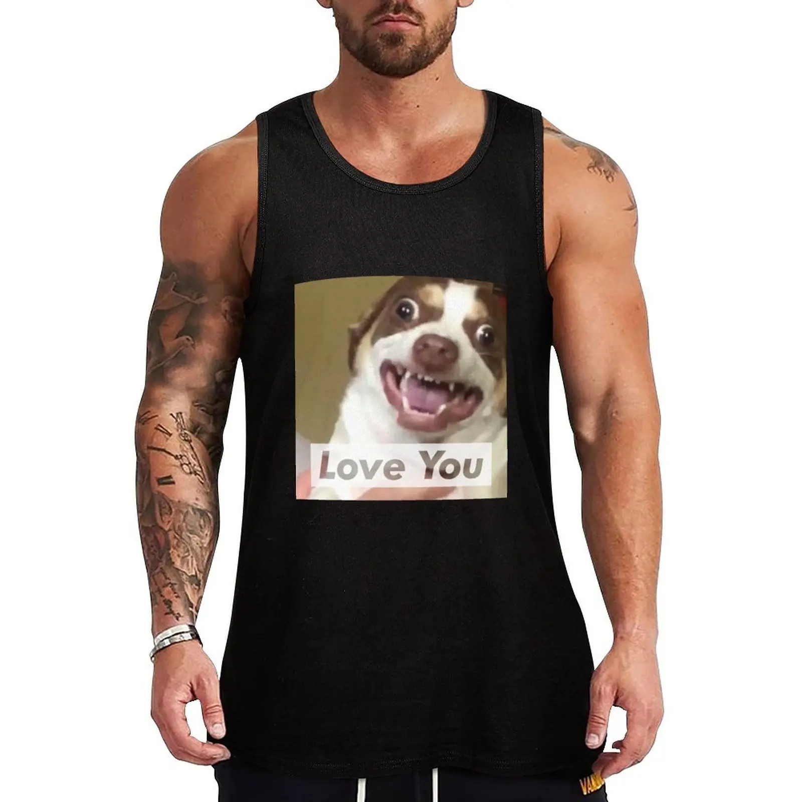 Mr Bubbs Loves You! Tank Top Vacation Casual Tank Top Beach Sleeveless Loose Fit
