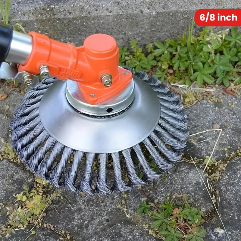 

Для газонокосилок, 81-дюймовый стальной провод, триммер для травы, узел, 6 дюймов, стальная проволока, соломенная головка, колесо для прополки, пластина для удаления ржавчины, кошения