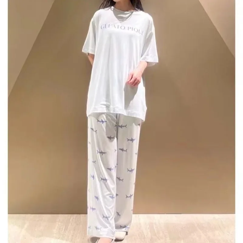 Room Wear Ladies Summer Pajamas Trousers Sets Pajama Sets Women Sleepwear Modal (with Tags)