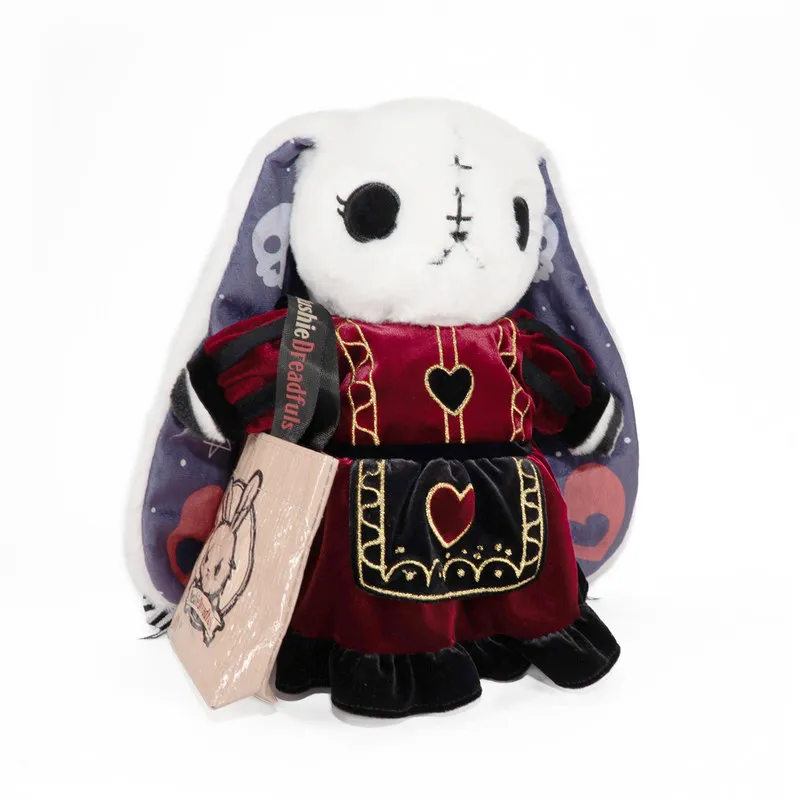 Plushie Dreadfuls Gothic Bunny Rabbit Stuffed Animal Brown Dress Outfit With Mini Tote Bag Home Decor Plushtoy Enthusiasts Gift