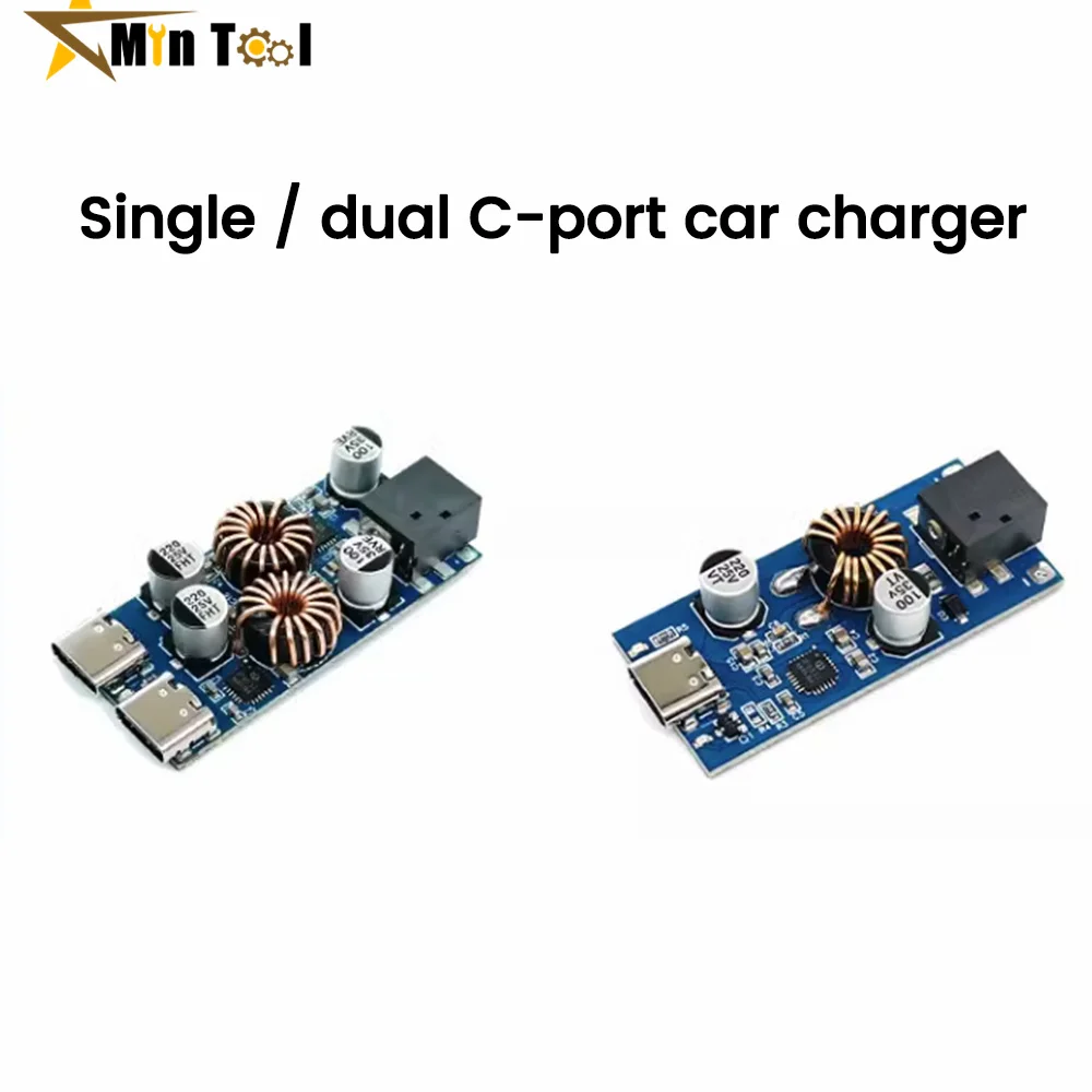 QC3.0 QC2.0 Double USB Type-C Mobile Phone Quick Charge Adapter DC7.1V-32V 3A 30W Step Down Module for CP/FCP  PD