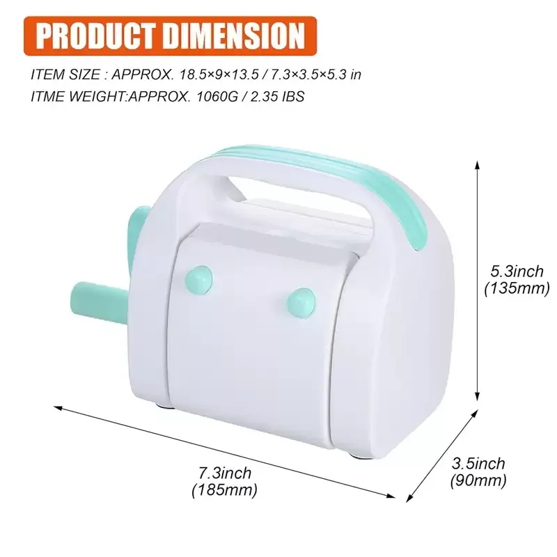 Creative Hand Crank Embossing Machine, Foldable DIY Paper Craft Die Cutting Machine for Greeting Card Making