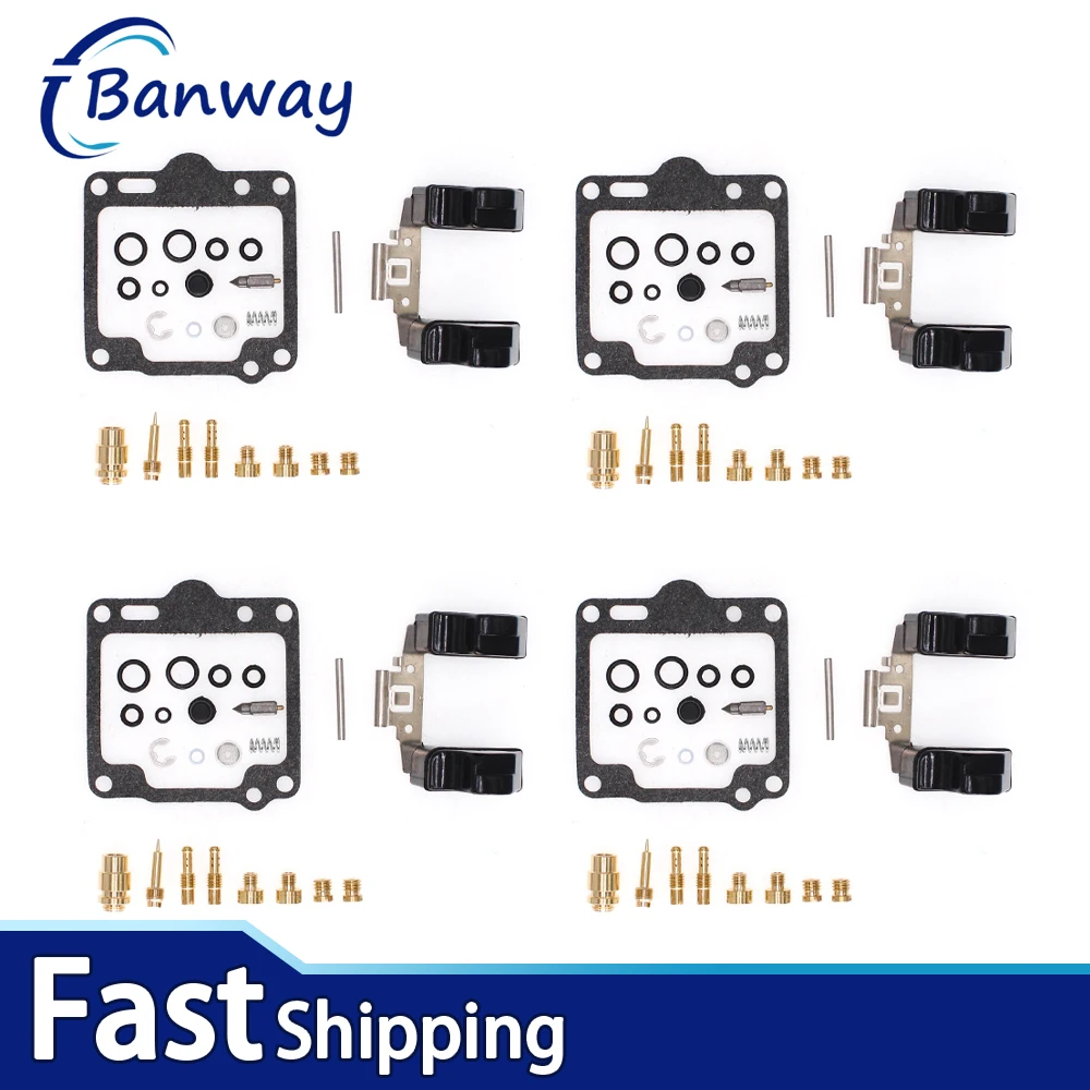 

4x For Suzuki GS550 GS550E GS550L GS550M GS550T 1980-1982 Carburetor Repair Kit Carb Rebuild Set Float Gasket