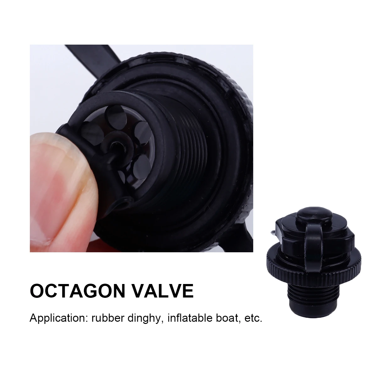 

2 pcs PVC Boat Air Valve 22MM Inflatable Kayak Accessories Durable Anti-Leak Screw Cap for Rubber Dinghy Mattress Bed