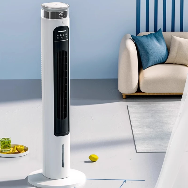 Air Conditioner Fan Water Cold Air Fan Light Tone Tower Fan Bladeless Indoor Ice Cooling Mobile Small Air Conditioning