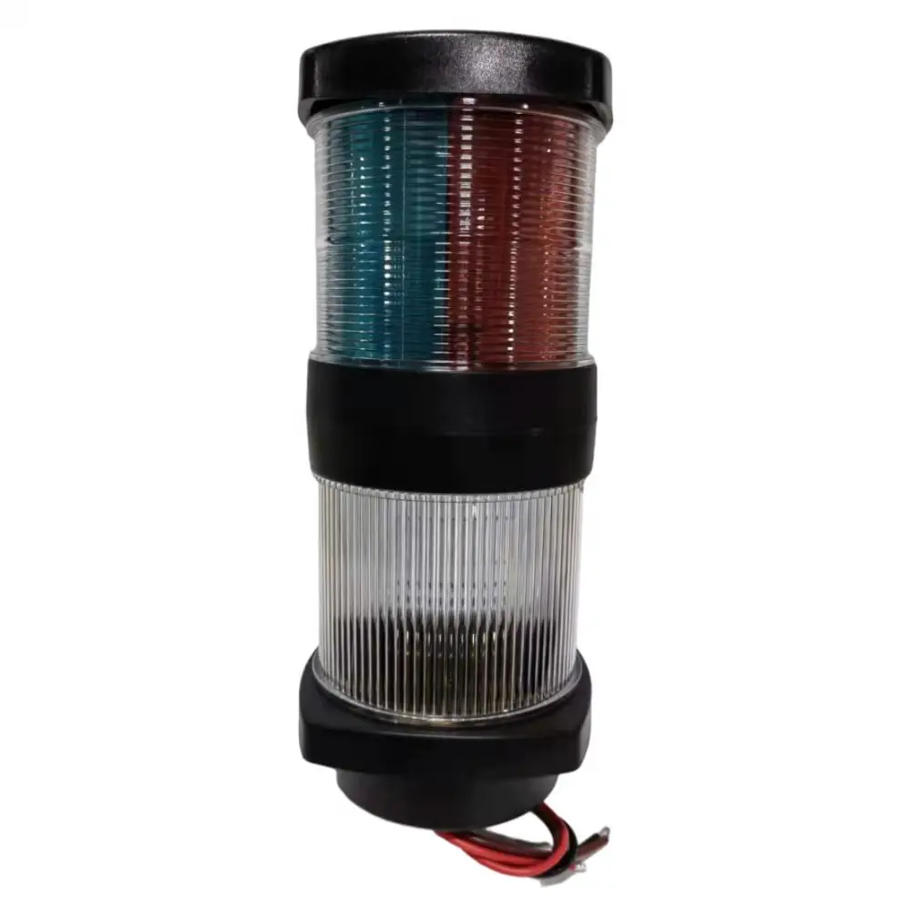 Besramtic Marine Boat  Bulb, Replaceable Masthead Three-Color Anchor Navigation Light 12VDC 1NM 210MM(H)4 Function