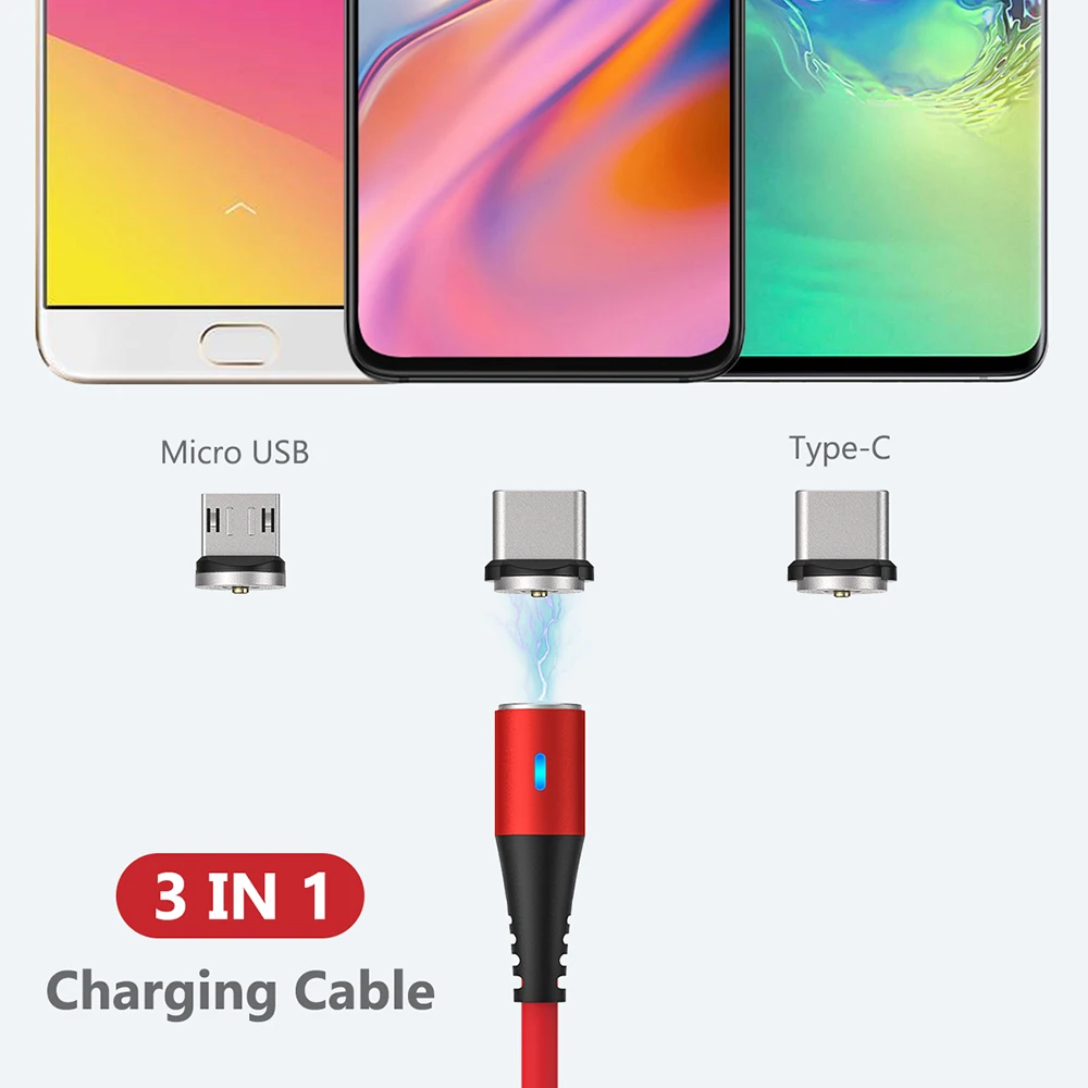 Magnetic Charging Cable Liquid Silicone Magnet Charger Cord Usb Cable for iPhone Micro USB Type C Mobile Phone Charge Wire