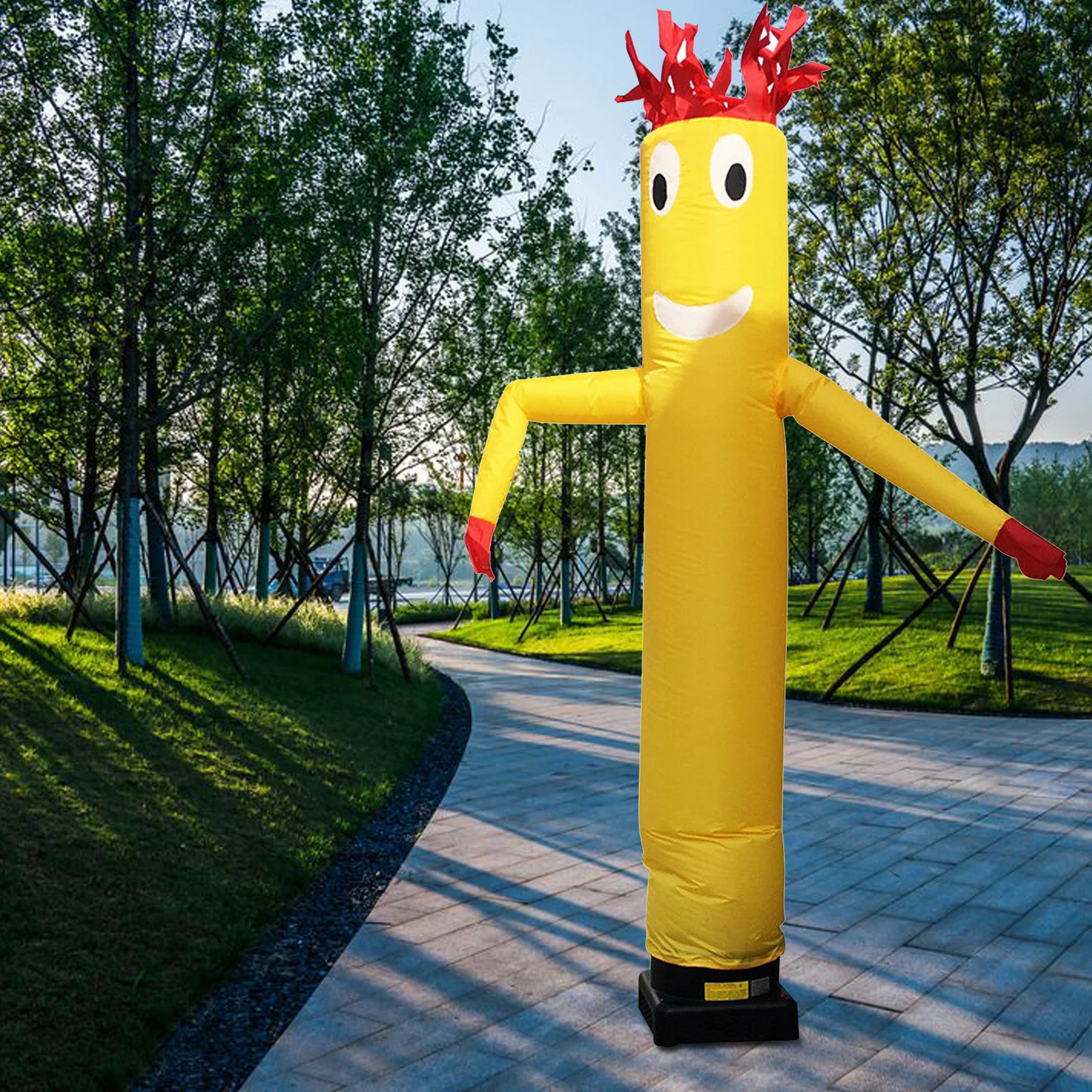 10ft Inflatable Wacky Waving Flailing Arms Tube Man Dancing Air Puppet-Yellow For Advertisement Promotional (No Blower)