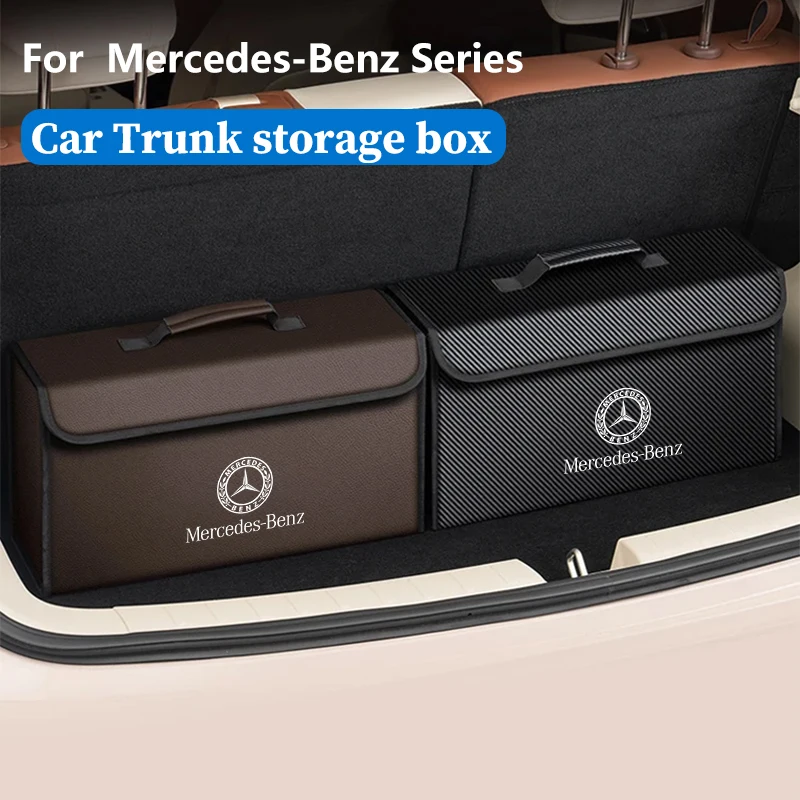 

Car Trunk Storage Box Foldable Auto Organizer Bag Accessories For Mercedes Benz A B C E V R S Class GLA GLB GLC GLK GLS SLK ML