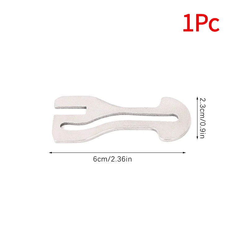 1Pc Shopping Trolley Tokens Key Rings Stainless Steel Key Rings Portable Trolley Removers